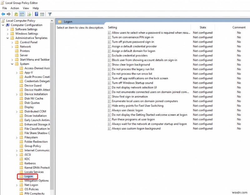 Windows 10에서 빠른 사용자 전환(Fast User Switching) 비활성화하는 방법