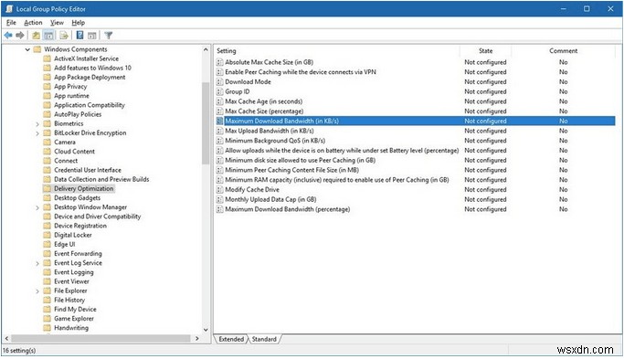 Windows 10 업데이트 대역폭 제한하는 2가지 방법 (설정 & 그룹 정책 편집기)