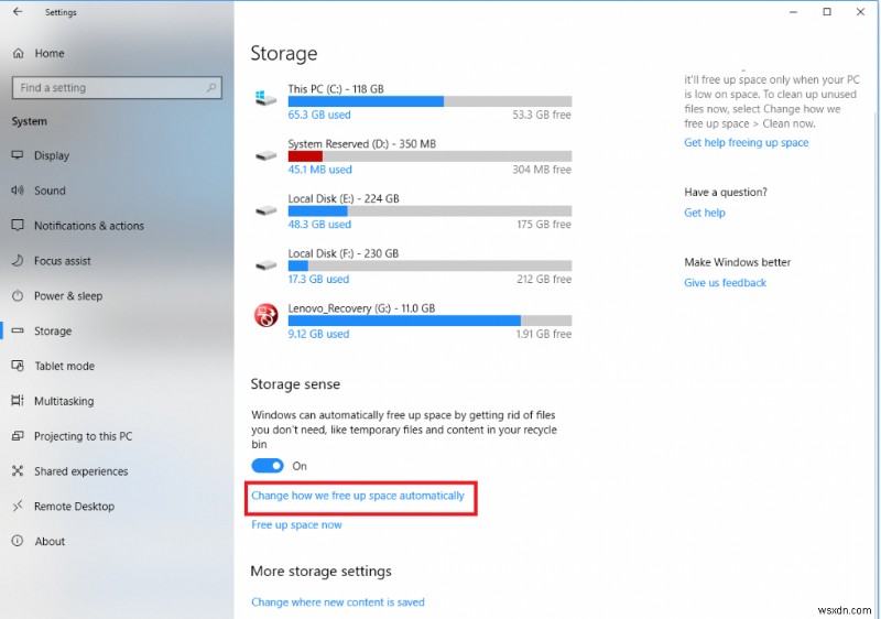 Windows 10 4월 업데이트 후 저장 공간 확보하는 방법 2가지