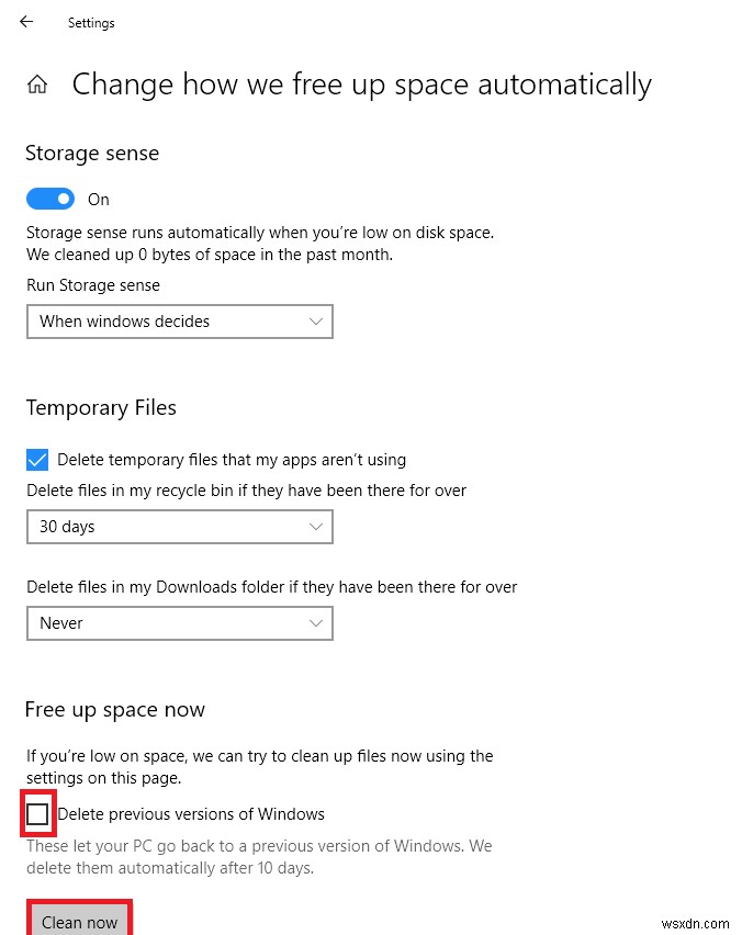 Windows 10 4월 업데이트 후 저장 공간 확보하는 방법 2가지