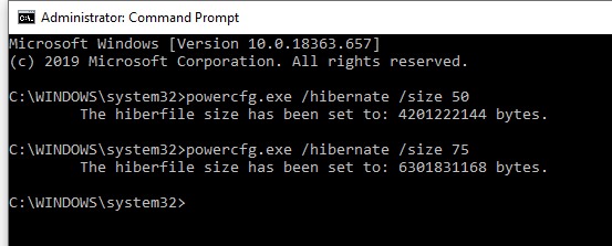 Windows 10 hiberfil.sys 파일 삭제로 최대 절전 모드 끄고 디스크 공간 확보하는 방법