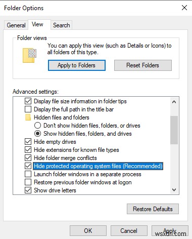 Windows 10에서 사라진 휴지통 아이콘 복원하는 방법
