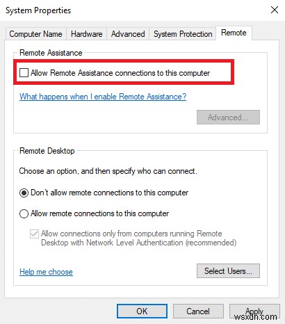 Windows 10에서 원격 지원 켜기 및 끄기 설정 방법