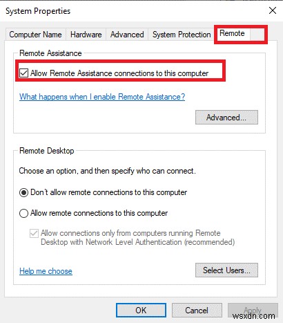 Windows 10에서 원격 지원 켜기 및 끄기 설정 방법