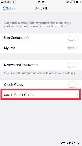 아이폰(iOS 12)에서 저장된 비밀번호 및 신용카드 정보 확인하는 방법