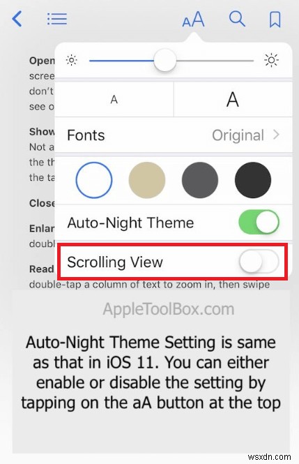 iOS 기기에서 Apple Books 제대로 활용하는 방법: 밝기 조절부터 페이지 색상 설정까지