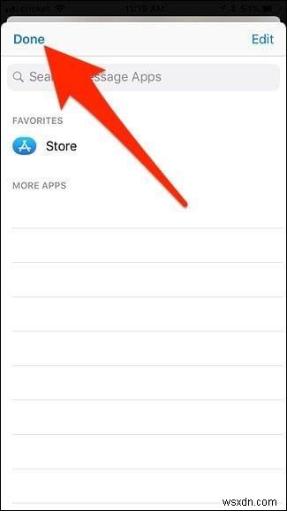 iOS 메시지 앱에서 iMessage 앱 아이콘 깔끔하게 숨기는 방법