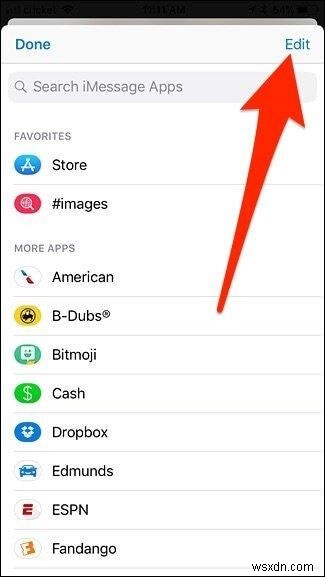 iOS 메시지 앱에서 iMessage 앱 아이콘 깔끔하게 숨기는 방법