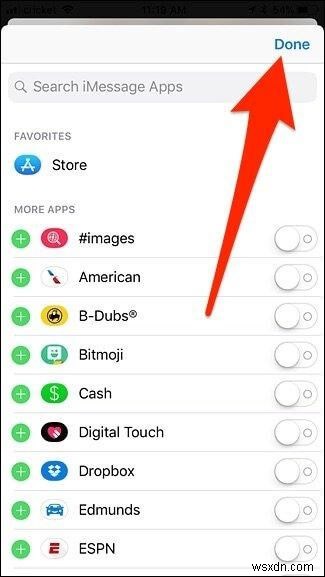 iOS 메시지 앱에서 iMessage 앱 아이콘 깔끔하게 숨기는 방법