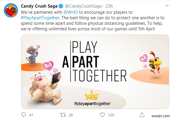 캔디 크러시 사가(Candy Crush Saga), 이번 주 한정 무제한 라이프로 무료 즐기기