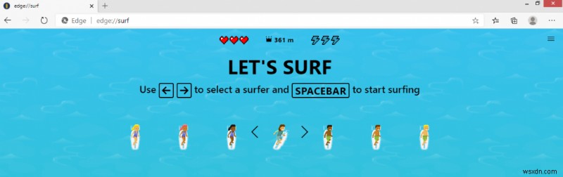 PC에서 Microsoft Edge Surf(서핑) 게임 플레이하는 방법 완벽 가이드
