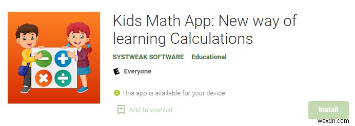 Learn Math 앱  Game of Numbers 로 기초 수학 산술 배우는 방법