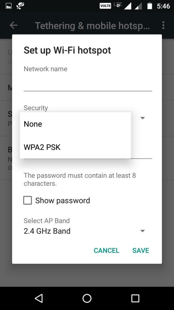 안드로이드 스마트폰을 휴대용 Wi-Fi 핫스팟으로 전환하는 방법