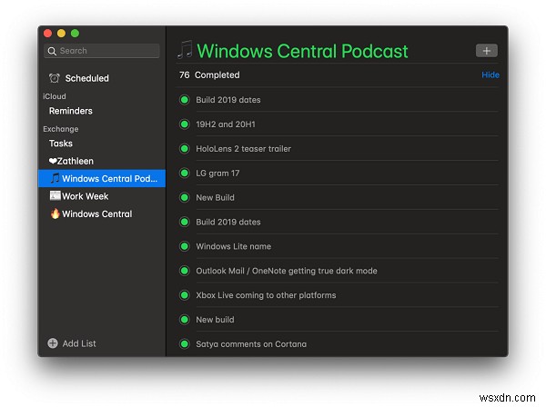 Cortana·Microsoft To-Do 미리 알림을 macOS와 동기화하는 방법 총정리