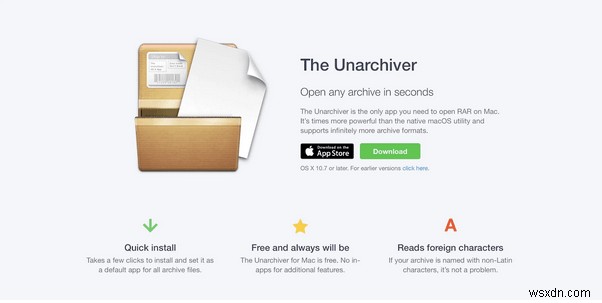 맥에서 RAR 파일 여는 법, 무료 앱  The Unarchiver 로 손쉽게 압축 해제하기