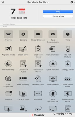 Parallels Toolbox for Mac 리뷰 – 30가지 이상의 도구로 Mac을 빠르게 최적화하세요