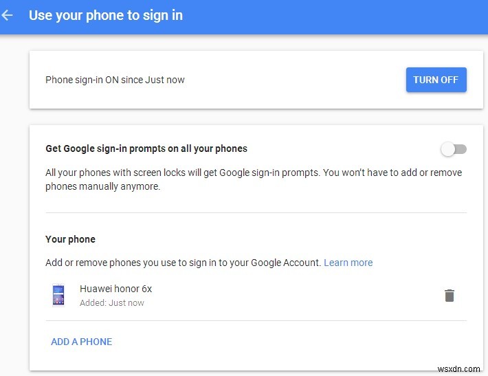 Gmail 계정에서 비밀번호 없이 원탭 로그인 설정하는 방법