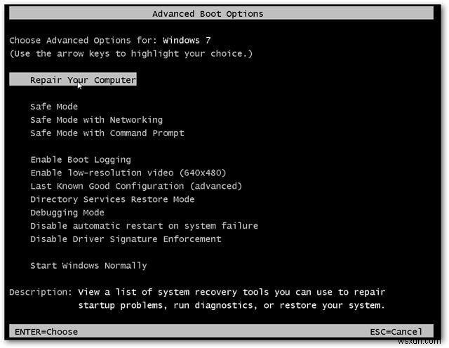 SFC /Scannow로 Windows 7 손상된 시스템 파일 복구하는 방법