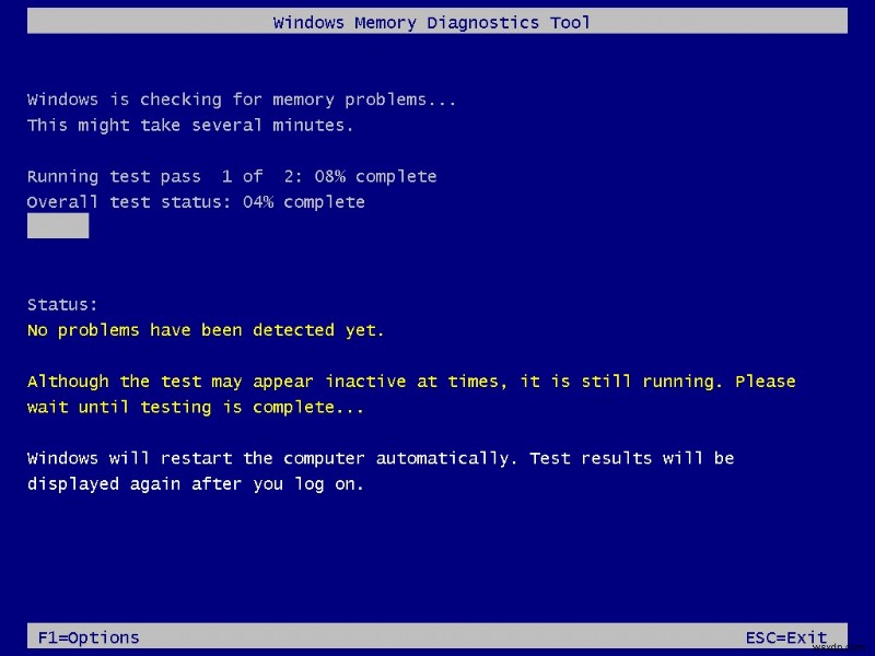 Windows 메모리 진단 도구로 RAM 상태 확인하는 방법