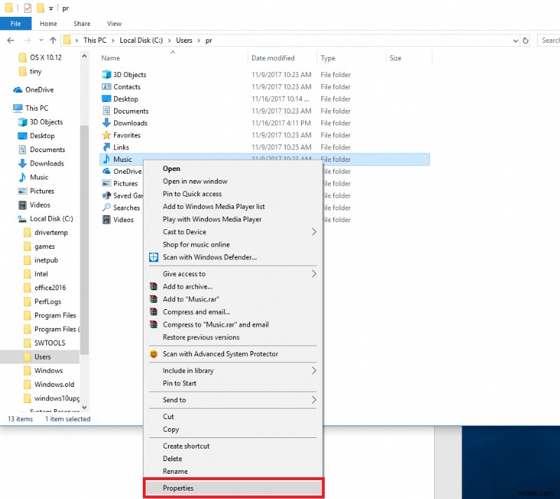 Windows 10에서 기본 데이터 폴더를 다른 드라이브로 이동하는 방법