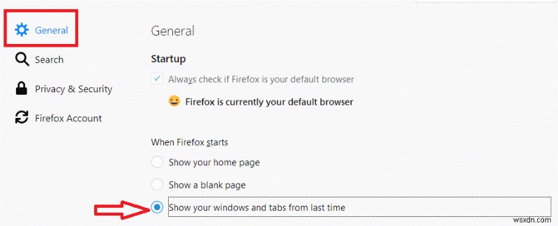 Microsoft Edge, Chrome, Firefox, Internet Explorer에서 이전 세션 복원하는 방법