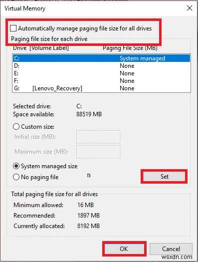 Windows 10  컴퓨터 메모리가 부족합니다  오류 해결 방법 5가지