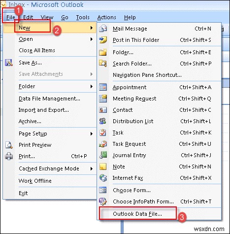 마이크로소프트 아웃룩(Outlook)에서 PST 파일 관리하기: 비밀번호 보호 파일 열기부터 새 파일 만들기까지