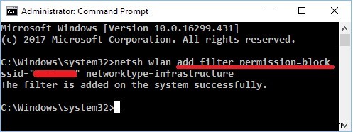 Windows 10에서 Wi-Fi 네트워크 필터 추가 및 삭제하는 방법