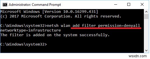 Windows 10에서 Wi-Fi 네트워크 필터 추가 및 삭제하는 방법