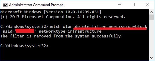 Windows 10에서 Wi-Fi 네트워크 필터 추가 및 삭제하는 방법