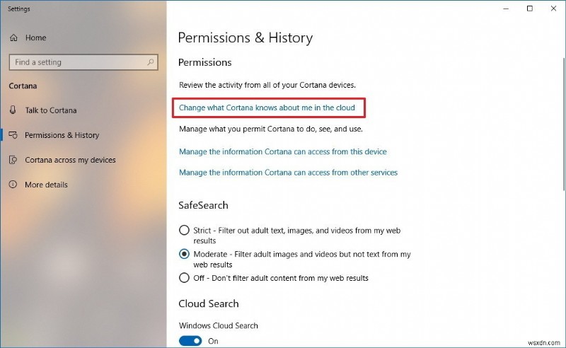 Windows 10 코타나(Cortana) 데이터 다운로드 및 확인 방법