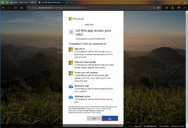 Windows 10 코타나(Cortana) 데이터 다운로드 및 확인 방법
