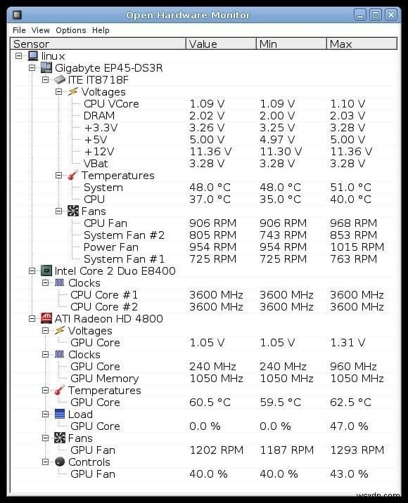 윈도우 10·8·7 PC를 위한 최고의 CPU 온도 모니터링 소프트웨어 15선