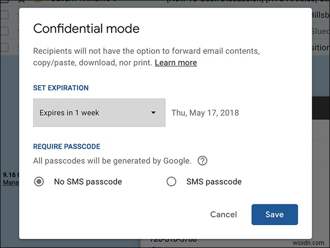 Gmail 기밀 모드(비밀 모드) 사용법, 자동 삭제 이메일 보내는 방법