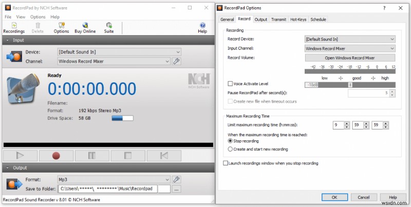 RecordPad – 윈도우와 맥 모두 완벽 지원하는 놀라운 오디오 녹음 소프트웨어