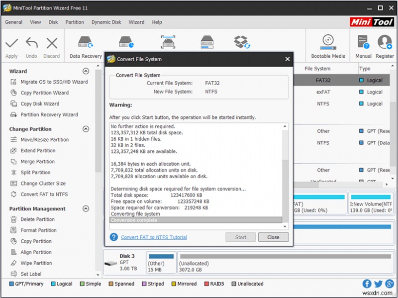 미니툴 파티션 마법사(MiniTool Partition Wizard), 윈도우 최고의 무료 파티션 관리 프로그램