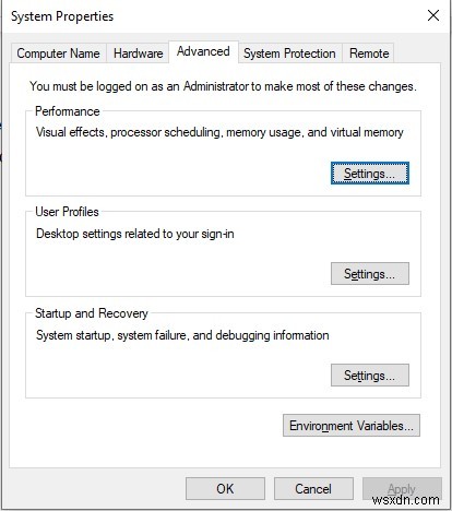 Windows 10에서 페이지 파일 변경·이동·비활성화하는 완벽 가이드