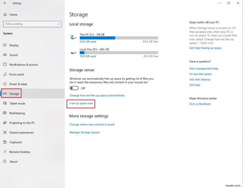 Windows에서 디스크 공간을 확보하기 위해 안전하게 삭제할 수 있는 파일과 폴더