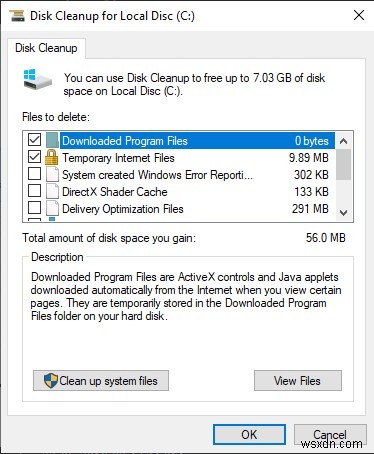 Windows에서 디스크 공간을 확보하기 위해 안전하게 삭제할 수 있는 파일과 폴더