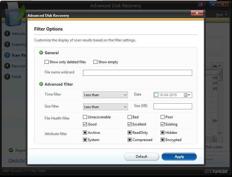 삭제된 오디오 파일 복구하는 최고의 오디오 복구 소프트웨어, Advanced Disk Recovery