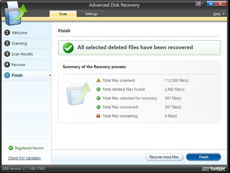 삭제된 오디오 파일 복구하는 최고의 오디오 복구 소프트웨어, Advanced Disk Recovery