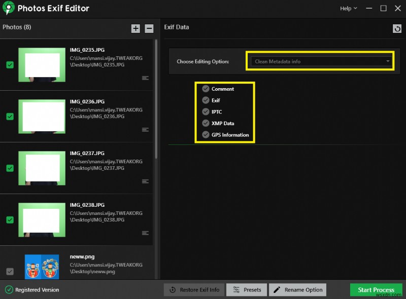 Windows에서 RAW 이미지 EXIF 메타데이터 일괄 편집하는 방법