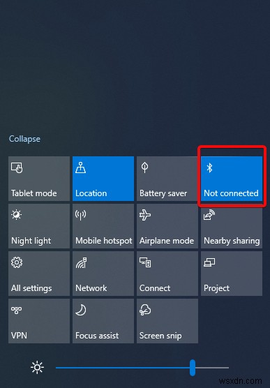 Windows 10 알림 센터로 블루투스 헤드폰을 PC에 연결하는 방법