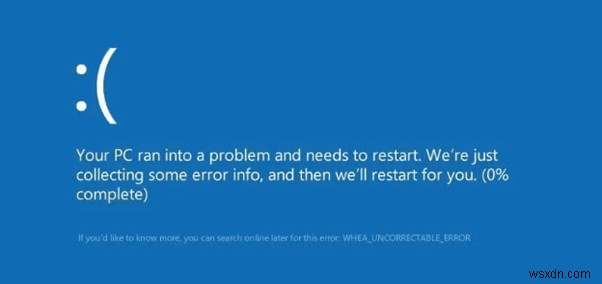 Windows 10 WHEA_UNCORRECTABLE_ERROR(중지 코드 0x0000124) 해결 방법 총정리