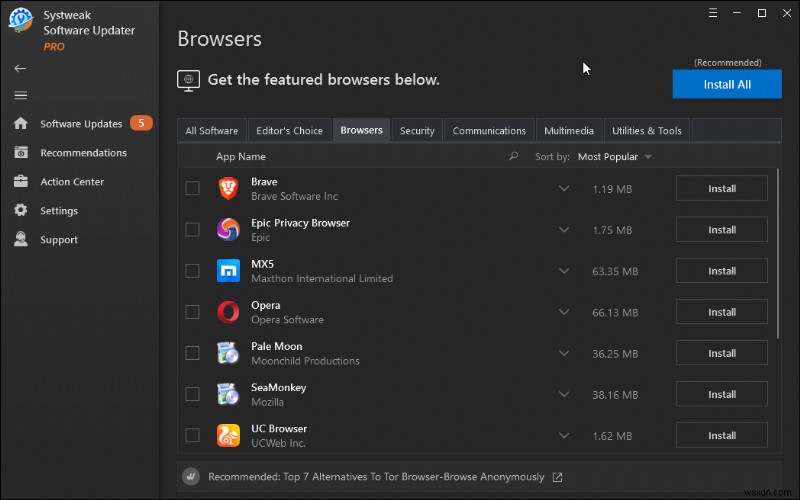 Systweak Software Updater 완벽 리뷰 – 윈도우 프로그램 자동 업데이트의 새로운 기준