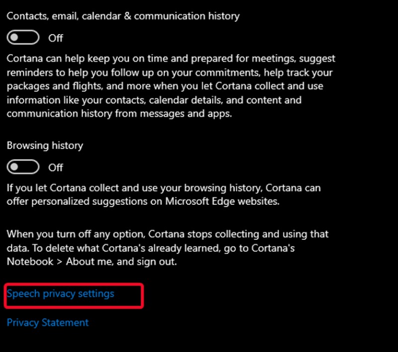 코르타나(Cortana) 녹음 파일 삭제 및 음성 녹음 기능 비활성화하는 방법