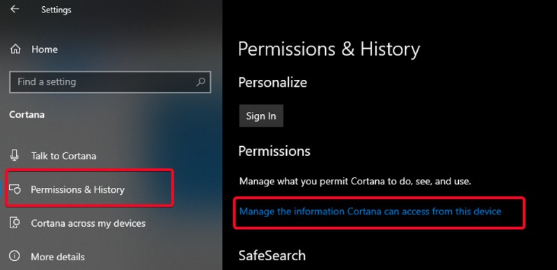코르타나(Cortana) 녹음 파일 삭제 및 음성 녹음 기능 비활성화하는 방법