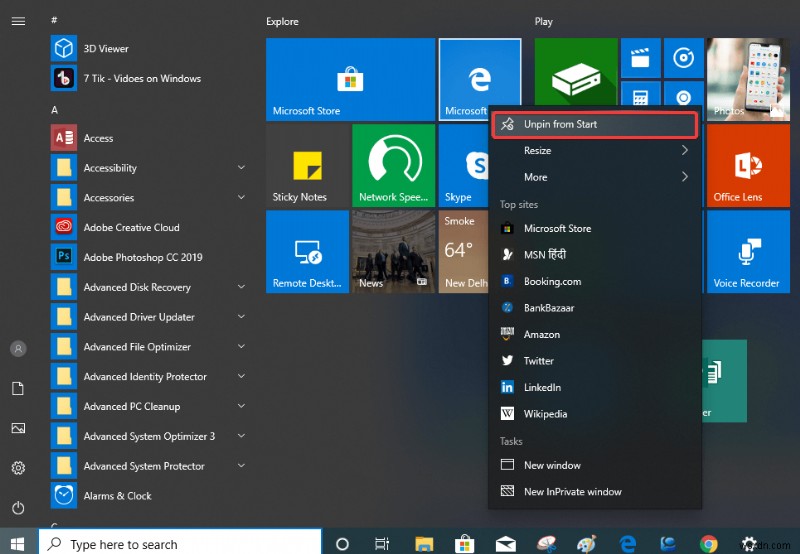 Windows 10에서 Windows 7 작업 표시줄·시작 메뉴 되돌리는 방법