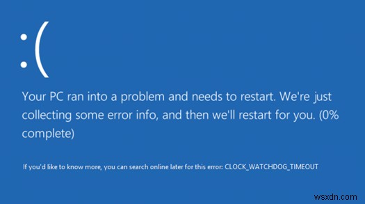 CLOCK_WATCHDOG_TIMEOUT 오류 완벽 해결 가이드: Windows 10 블루스크린 수정 방법