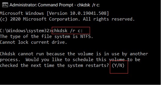 Windows 10  CHKDSK는 읽기 전용 모드에서 계속할 수 없습니다  오류 해결 방법